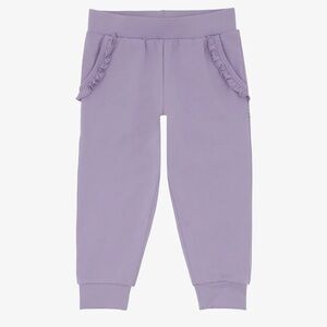 Little Sleepies Ruffle Jogger Dusty Lavender 2T